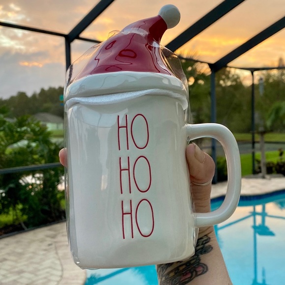 Rae Dunn Other - 🎅🏻Rae Dun HO HO HO Mug with Hat Topper